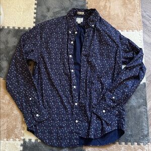J. Crew Navy Floral Shirt